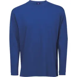 170g Long Sleeve T-Shirt 100 Cotton Royal